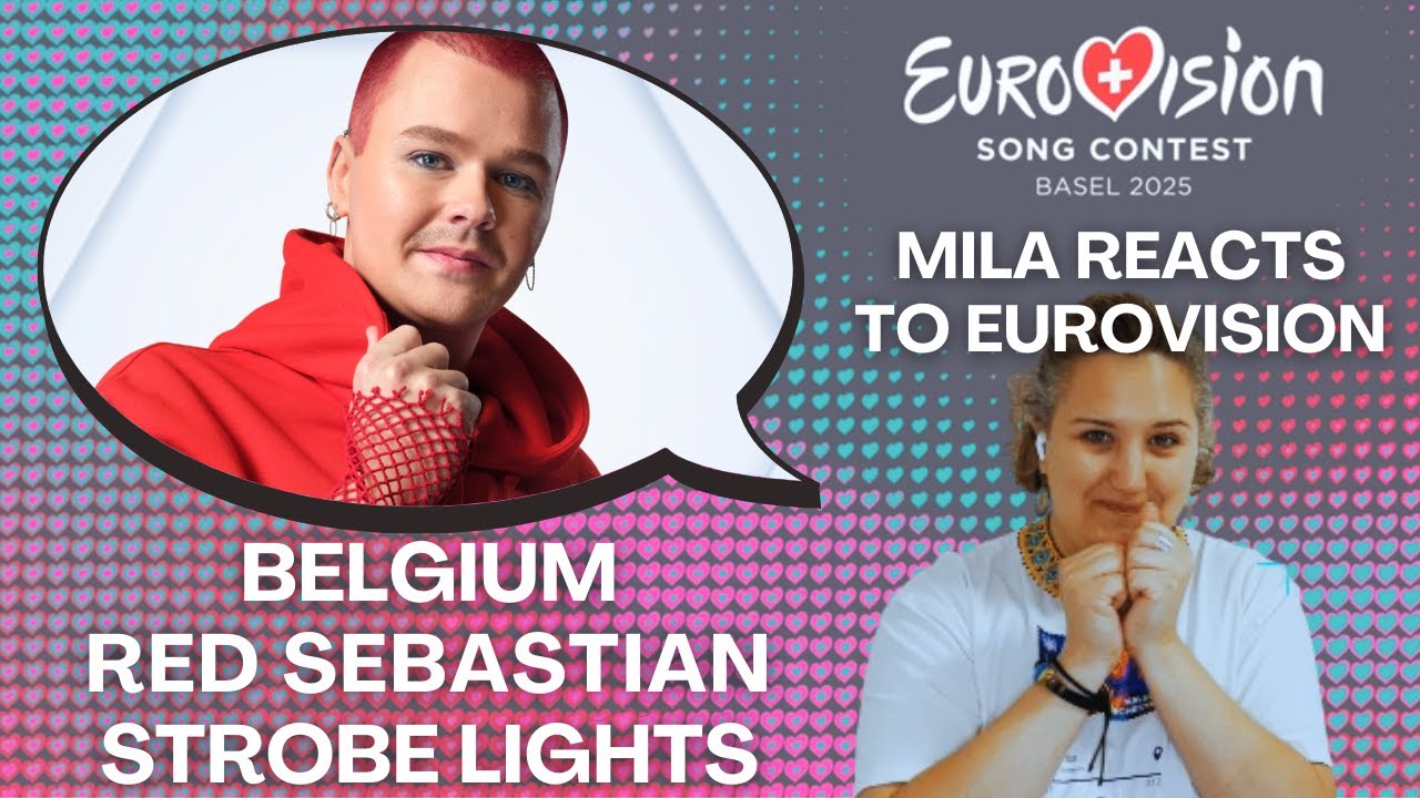 BELGIUM Eurovision 2025: Red Sebastian - Strobe Lights || Mila Reacts to Eurovision