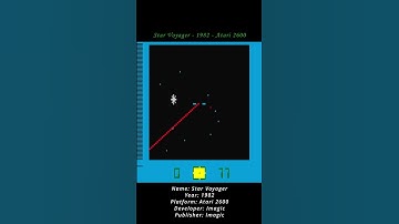Star Voyager - 1982 - Atari 2600 ( Atari VCS ) (Shorts) #game #atari #atari2600 #atarivcs #retrogame