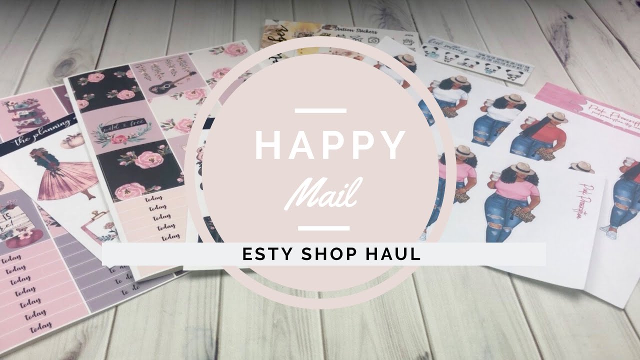 ETSY HAUL | HAPPY MAIL | PINK PRESCRIPTION | STATION STICKERS | THE PLANNING ACCESSORY