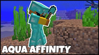 AQUA AFFINITY | MINECRAFT ENCHANTMENTS EXPLAINED