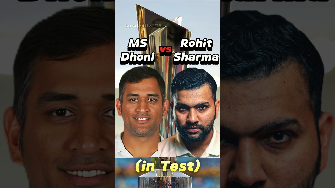 Ms Dhoni vs Rohit Sharma in Test Cricket 🔥
