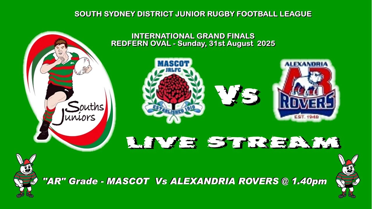 SOUTH SYDNEY DISTRICT JNR RL A Reserve GRAND FINAL 2025 Mascot Vs ...