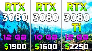 RTX 3080 12GB vs RTX 3080 10GB vs RTX 3080 Ti 12GB