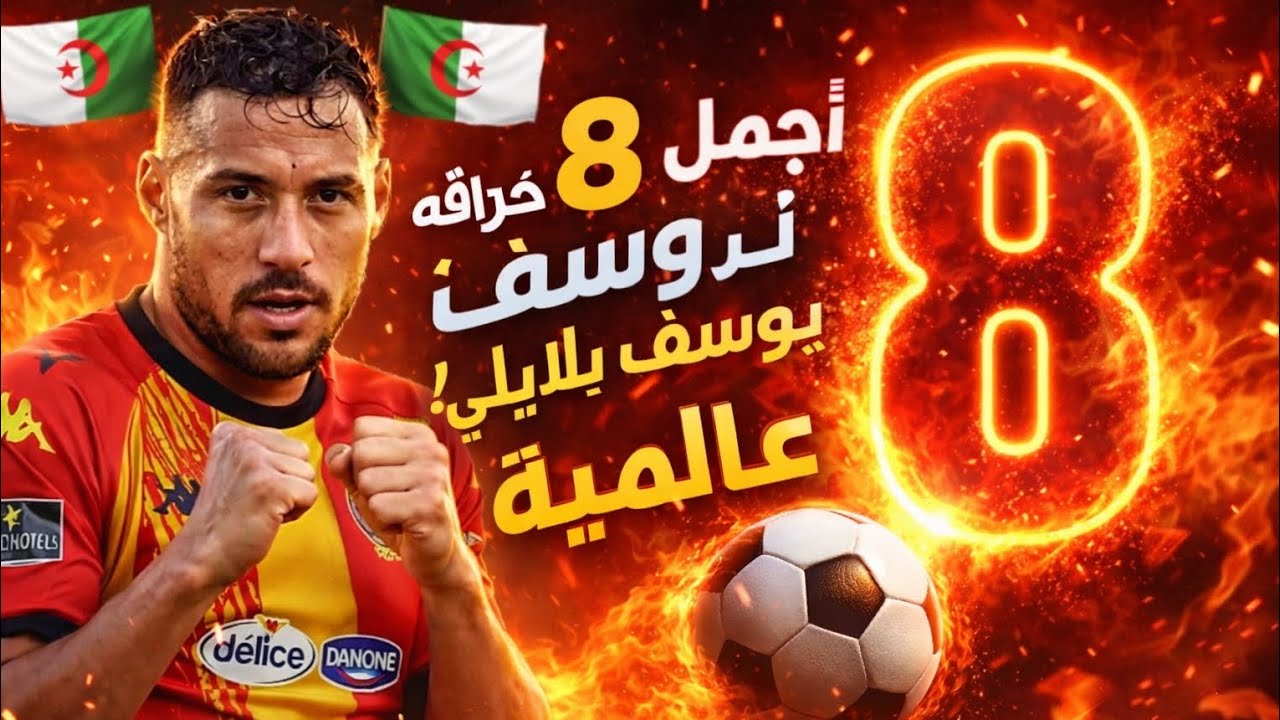 🎥🔥 أجمل 8 أهداف خرافية لـ يوسف بلايلي – أهداف عالمية لا تُنسى! 🇩🇿⚽