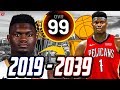 ZION WILLIAMSON'S ENTIRE CAREER SIMULATION! THE GOAT!? NBA 2K20