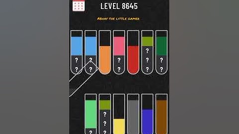 Water sort puzzle level 8645