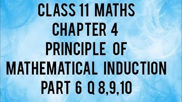 CLASS 11 Maths/ chapter 4/ principle of mathematical induction/ part 6/ exercise 4.1/2022 malayalam