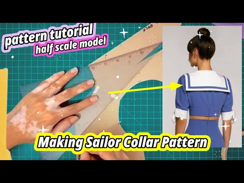 Mayordomo Innecesario Pastor ✂️ How to Make Sailor Collar Pattern × Sailor Moon Collar Pattern ×  Costplay × Sewing Tutorial - YouTube