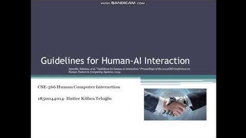 Guidelines for Human-AI Interaction - CSE 566 Human Computer Interaction