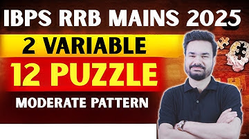 IBPS RRB Mains 2025 | Reasoning | Most Important Puzzle Questions | Boost Your Score 🔥