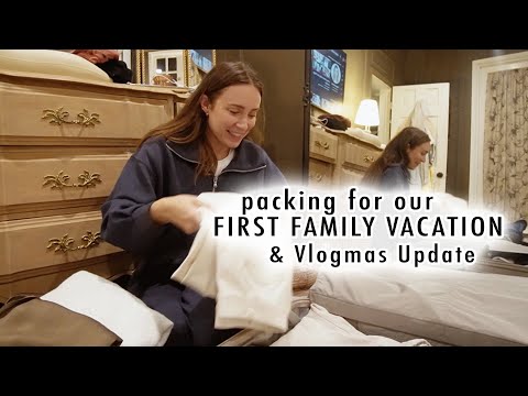 packing for our first family vacation + vlogmas update Q&A |  MaCenna Lee