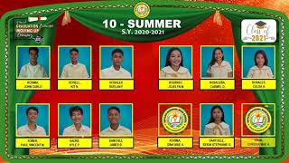 Tapilon NHS Virtual Graduation Exercises & Moving Up Ceremony 2020