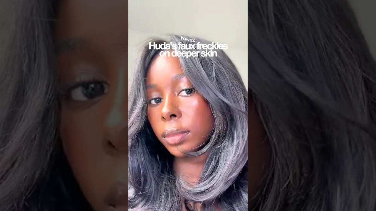 Huda's Faux Freckles on Deeper Skin!