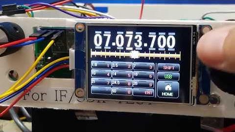 uBITX Remote Head with 3.5 Nextion Screen