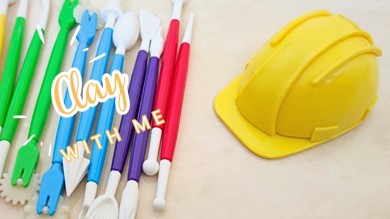 clay a helmet #caketopper step by step in easy method #diy #handcraft