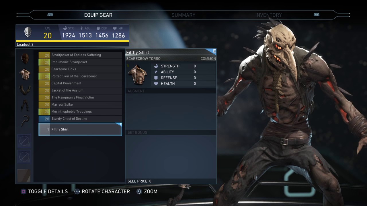 Injustice 2 Epic Gear Set Scarecrow The Scarebeast YouTube