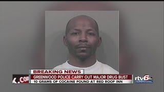 Greenwood man arrested during motel drug raid