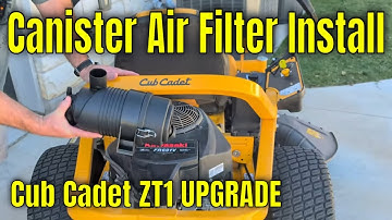 Upgrade Cub Cadet ZT1 Kawasaki FR Air Filter To a Donaldson Style Canister Air Filter