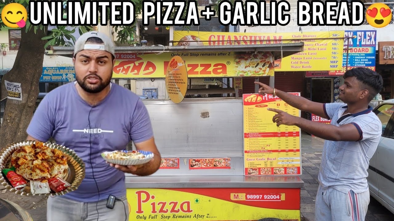 😳 Rs.149 Unlimited 😳 Cheese Burst Pizza + Garlic Bread Unlimited
