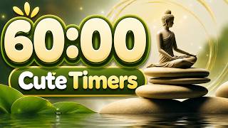 60 Minute Timer for Yoga & Meditation | Relaxing Music to Calm Mind and Body