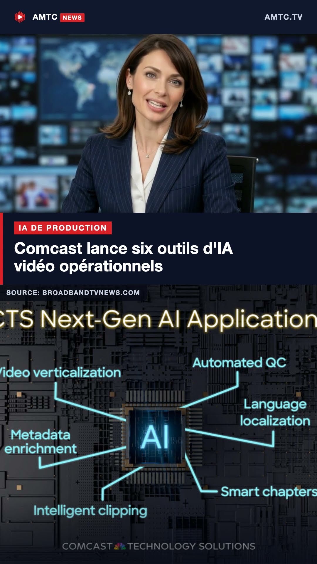 Comcast lance six outils d'IA vidéo opérationnels