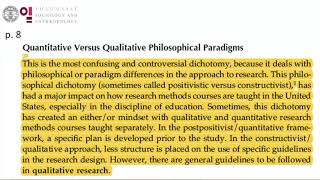 II.2 Research 101 (11) Qualitative/Descriptive Research