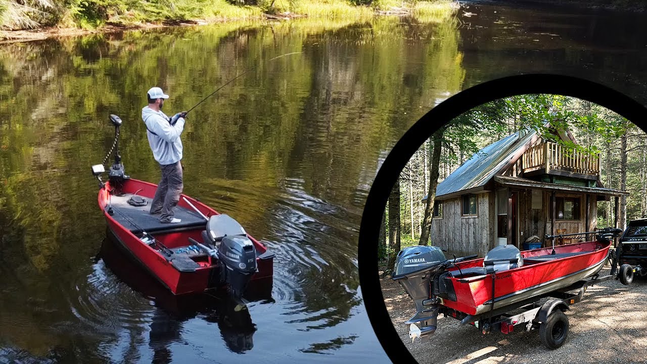 Up North Cabin With My Mini Bass Boat – MULTI SPECIES FISHING