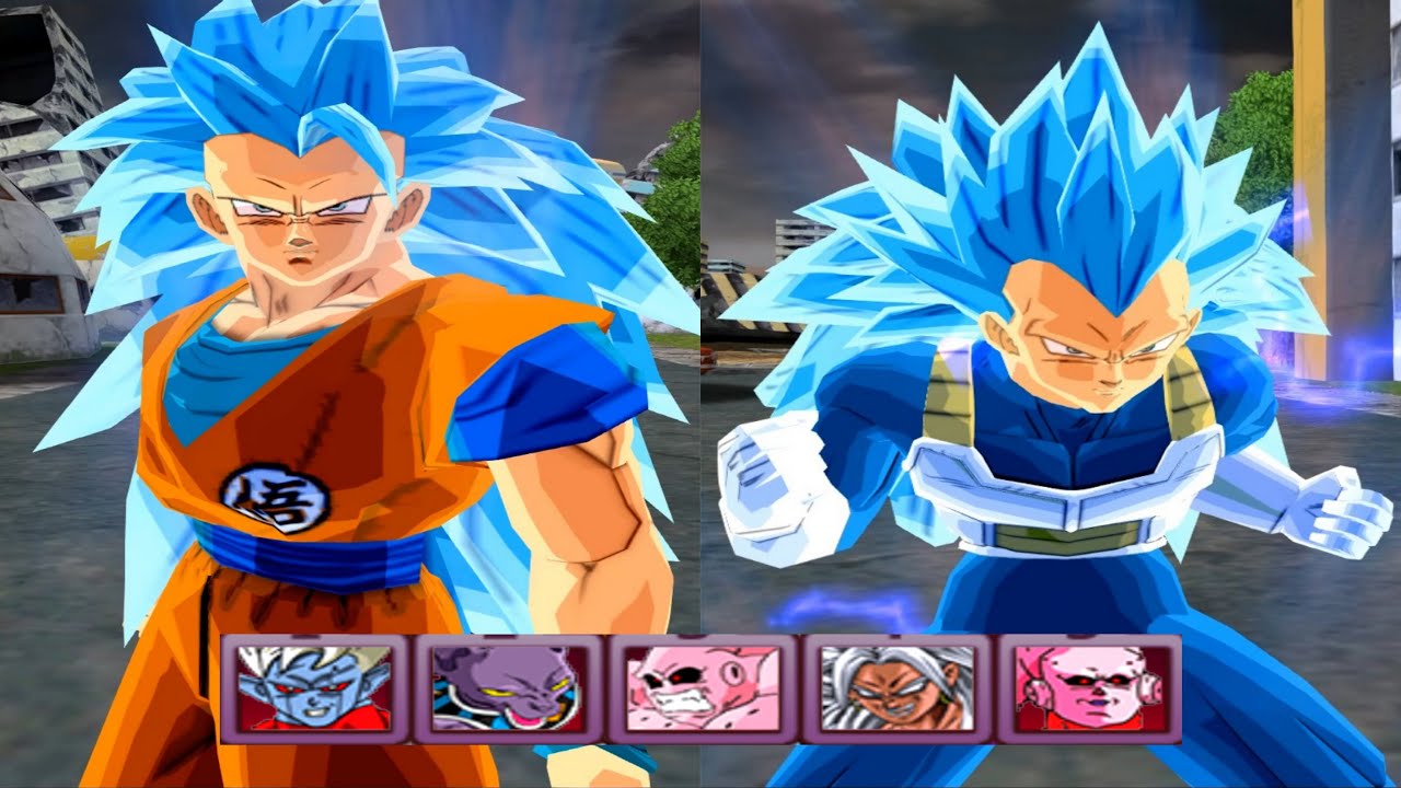 【TAS】Goku & Vegeta SSJ3 Blue VS 5 CPUs (Enhanced Red Potara) | DBZ: Budokai Tenkaichi 3