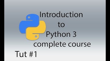 Introduction To Python 3 tut 1