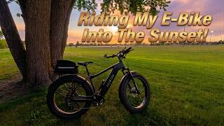 My Sioux Falls Sunset E-Bike Ride!