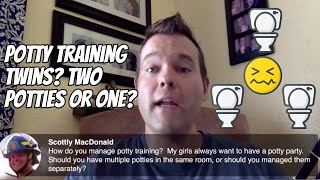 Do I need two potties or one when potty training twins