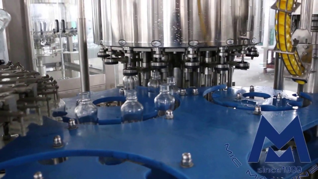 MIC 18 18 6 Glass bottle Soybean sauce filling and capping machine NORMAL pressure filling machine