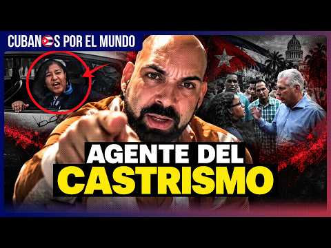 Cuban woman living in Guadeloupe appears with Díaz-Canel on Cuban TV