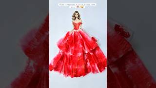 Created a quirky paper dress🥳🔥♥️#happynewyear2026 #artwork #floritopiastudioshorts #paperart #shorts