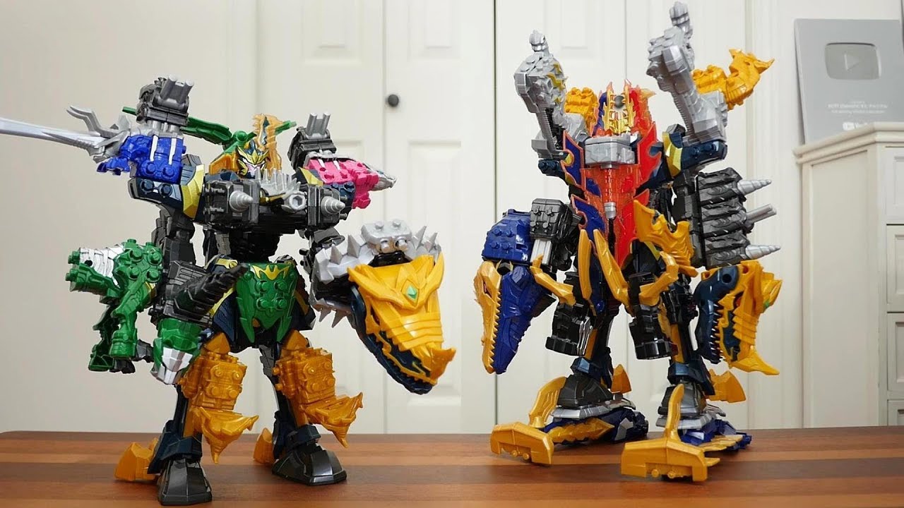 騎士竜戦隊リュウソウジャー ディノミーゴを使ってギガントキシリュウジンやファイブナイツを作ってみた 파워레인저 다이노소울 Youtube