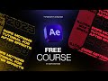 Free after effects course seamless typography animation by dope motions
