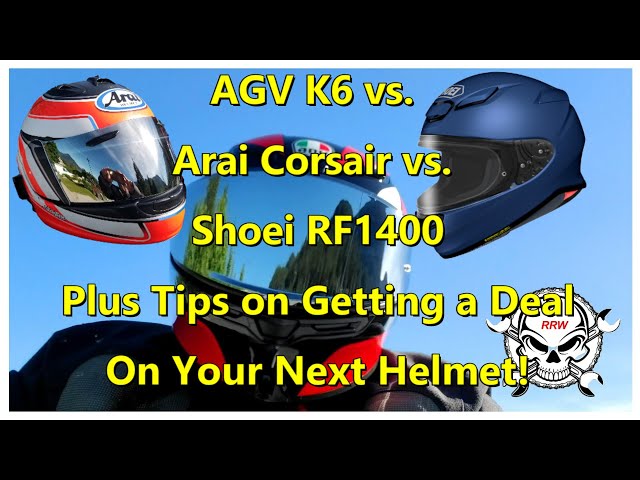AGV K6 Hyphen Helmet Review & Features vs. Shoei RF1400 vs. Arai Corsair -  YouTube