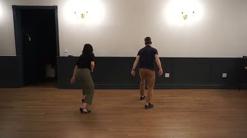 Triples steps, Twist around, Gliding/Circle with triple steps - Week 3 Beginner Lindy Hop