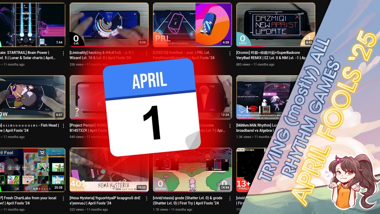 Playing (mostly) All Rhythm Game April Fools 2025 Events! - YouTube
