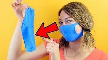 Easy DIY Sock Face Mask Video Tutorial. How to Make Protection Mask At Home.