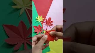 DIY maple leaf| paper craft