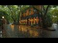 Deep Smooth Jazz At A Rainy Bookstore Café Street Cozy Ambience For Reading Focus Calm Mind 
