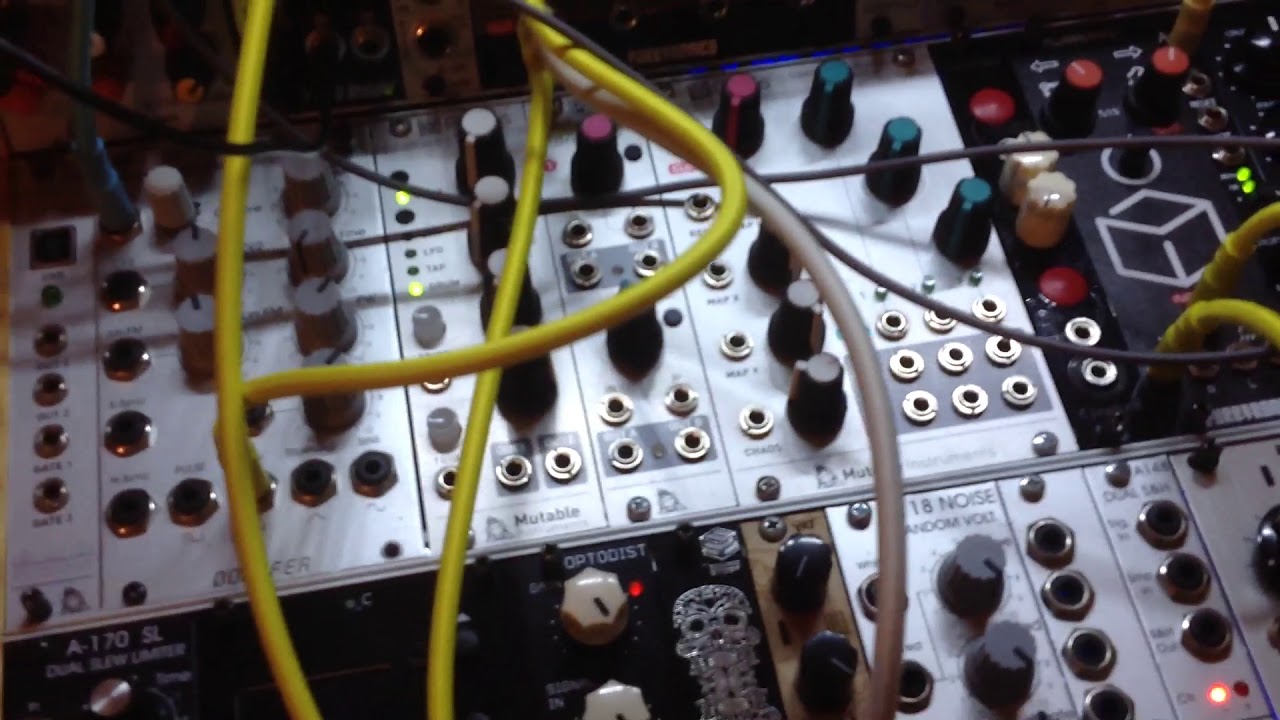 Playing with lpg, contact mic, dps2, 2hp arp