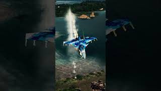Su-37 Terminator Legendary Supermaneuverability 🌀🔥 #AceCombat7 #Shorts