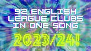 🎵92 ENGLISH LEAGUE CLUBS IN ONE SONG🎵 **2023/24** VERSION | With Lyrics [Jim Daly] Resimi