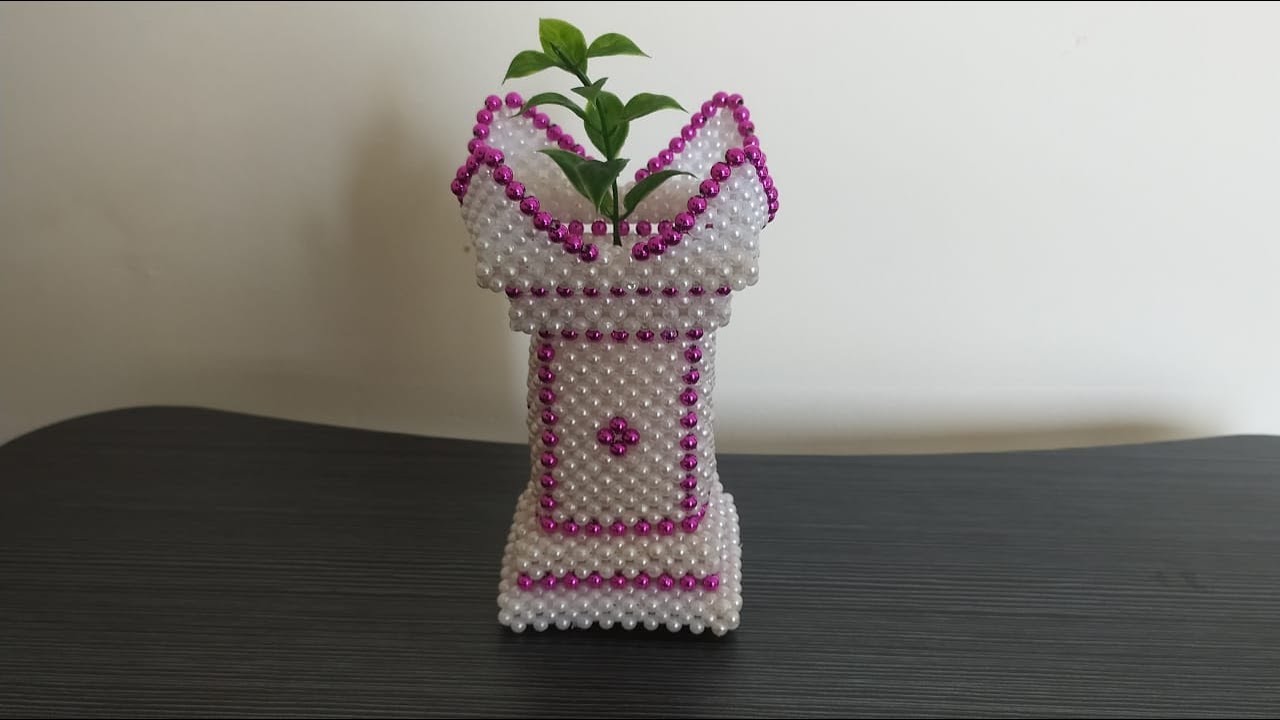 How to make Beaded Tulsi Vrundavan Part 1 | Beaded Tulsi kota  | #diy  #pearl  #motiwork