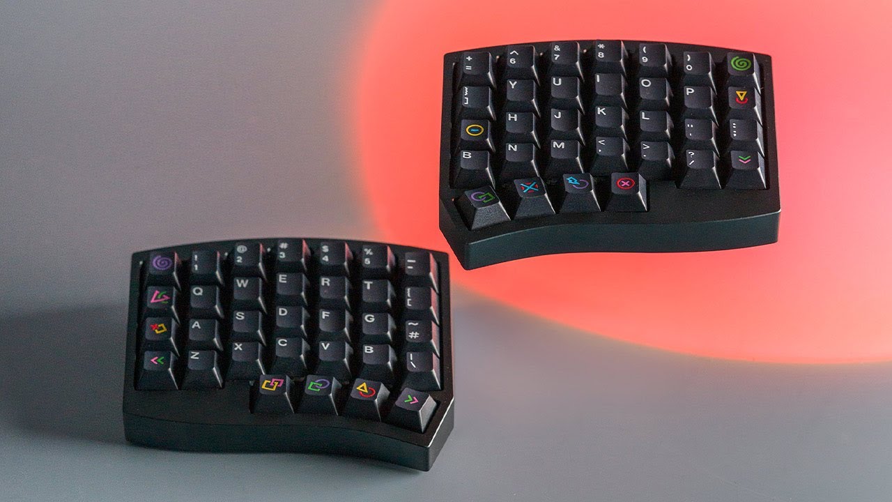 The Altair — A Split Ergo Board. - YouTube