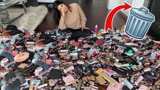 GETTING RID OF HALF OF MY MAKEUP COLLECTION | EXTREME CLEAN OUT 2019