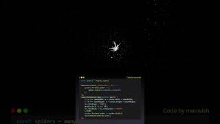 Coded Spiders That Follow My Mouse! 🕷️ (JavaScript & Canvas Tutorial) #JavaScript #Coding #tech