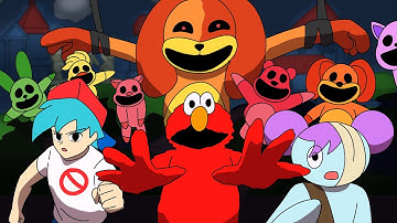 FNF part 3 BROKEN STRINGS  REMAKE 2.0 vs sesame street | Tantrums | LEARN WITH PIBBY | FNF ANIMATION